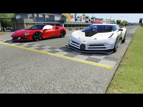 Bugatti Centodieci vs Ferrari SF90 Stradale at Monza Full Course