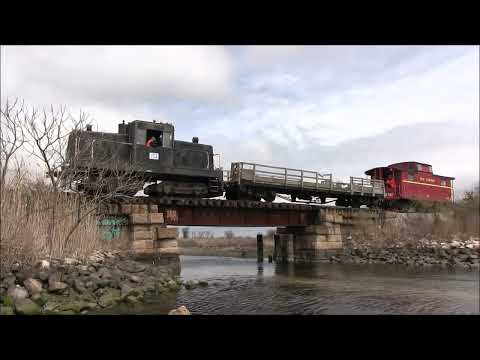 First train in months on the Newport Secondary Rail Line