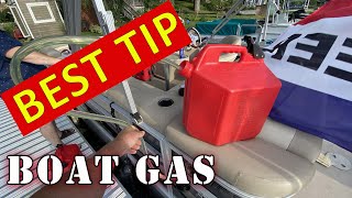 BEST TIP TO FILL BOAT WITH GAS | Siphon Gas | The EASY WAY