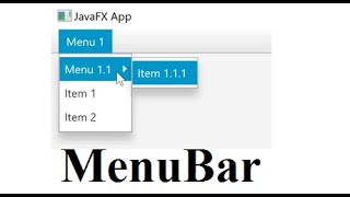 Download the video "JavaFX Tutorial 22 - MenuBar JavaFX"