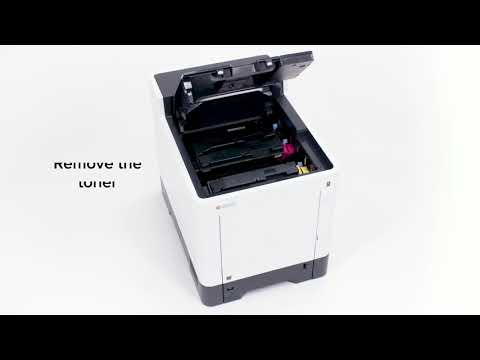 Замена картриджей P7240cdn
