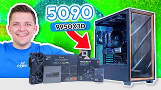 RTX 5090 & Ryzen 9950X3D Gaming PC Build! 👀 [ft. Noctua NHD15 & Antec Flux Pro]