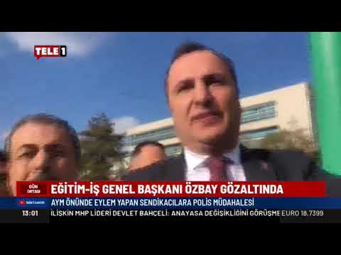 Genel Başkanımız Kadem Özbay, Genel Mali Sekreterimiz Hüseyin Selçuk ve Genel Özlük Hukuk Sekreterimiz Orhan Yıldırım`ın Anayasa Mahkemesi önünde göz önünde alındılar-Tele1 Tv -09.11.2022 | EĞİTİM İŞ