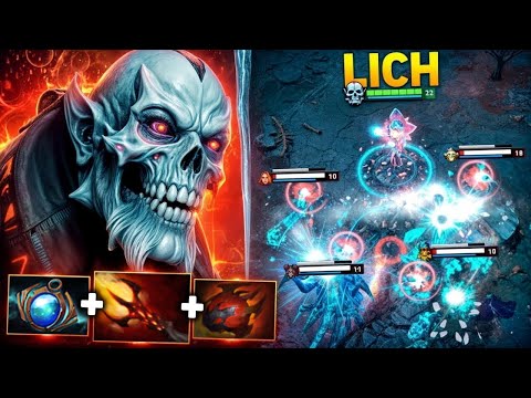 7.38c LICH Mid Lane 23 Kills and Rampage🔥🔥🔥Best Hero | Dota 2 Gameplay
