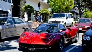 EXCLUSIVE Pagani Huayra driving ON ROAD in the US!!!