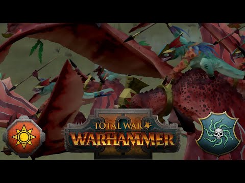 Ripperdactyl riders can be insane! | Lizardmen vs Vampire Coast | Total War: Warhammer 2