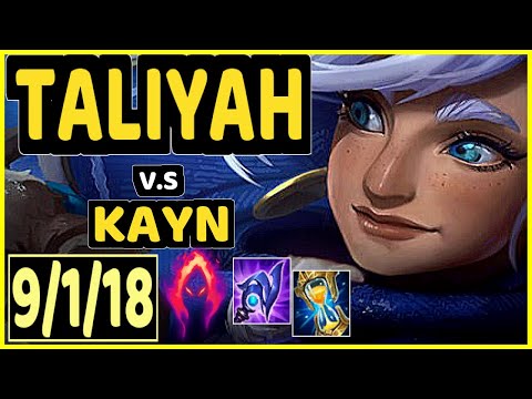 PEANUT (TALIYAH) vs KAYN - 9/1/18 KDA JUNGLE CHALLENGER GAMEPLAY - KR