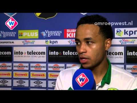 Interview ADO-speler Roland Alberg na NAC - ADO Den Haag