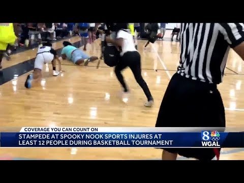 Spooky Nook Sports Complex stampede caught on camera