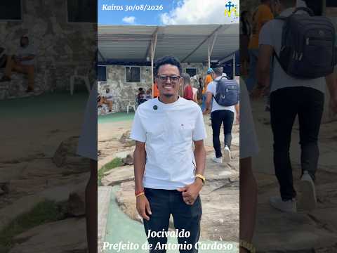 Depoimento Jocivaldo Prefeito de Antonio Cardoso-Ba aos 14 de Kaíros que a Gruta do Rosário realiza.
