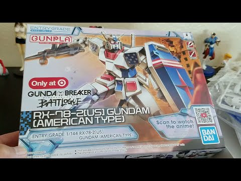 Target USA Exclusive Gundam Breaker Battlogue Entry Grade 1/144 RX-78-2[US] Gundam (American Type)