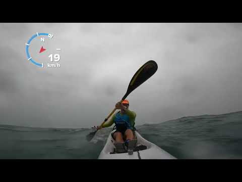 Sass Tour Client Winni takes uses new skills on the Dragon Run Course