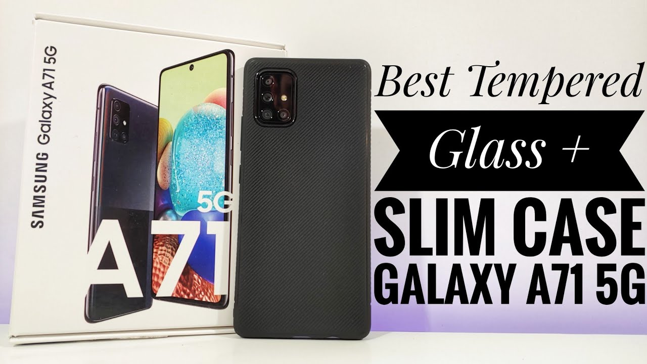 Best Tempered glass + Slim case Galaxy A71 5G