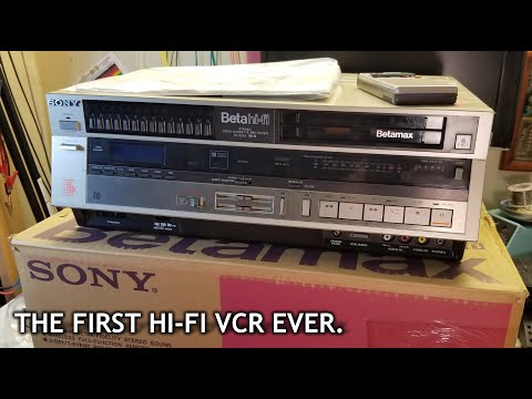 Sony Betamax SL-5200 (the first Hi-Fi VCR)