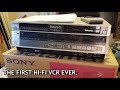 Sony Betamax SL 5200 The First Hi Fi VCR