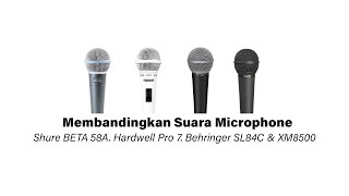 Video thumbnail for Membandingkan Suara Dynamic Microphone - Behringer XM8500, SL84C, Hardwell Pro 7 dan Shure BETA 58A by Rosi Pro Audio by KholisX