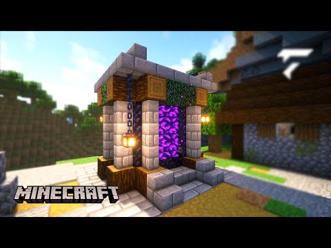 Beautiful Nether Portal Design | Minecraft | Tutorial