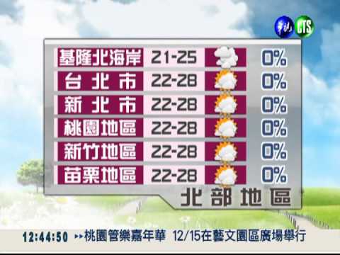 2012.12.15 華視午間氣象 吳青穎主播