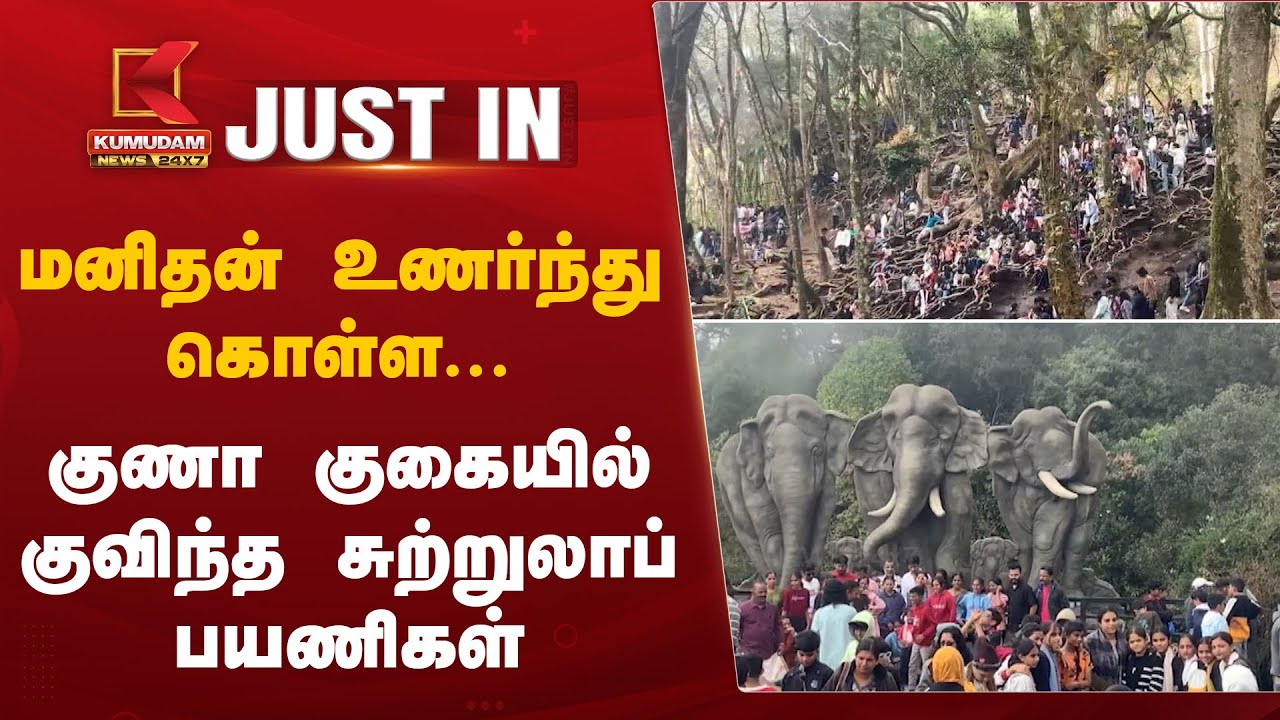 மனிதன் உணர்ந்து கொள்ள... குணா குகையில் குவிந்த சுற்றுலாப் பயணிகள்