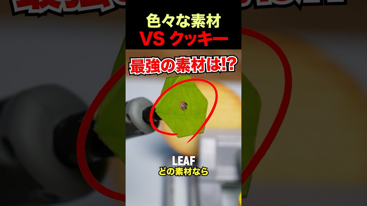 色々な素材でクッキーを切断してみた