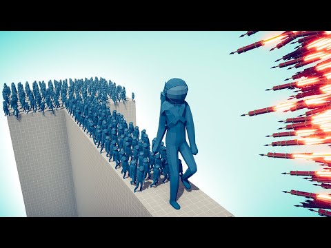CAN 100x AMONG US + GIANT CROSS THE BRIDGE? - TABS | Totally Accurate Battle Simulator