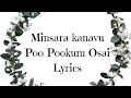 Minsara Kanavu Poo Pookum Osai Lyrics