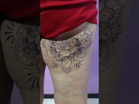 Tattoo posteriores da coxa. #tattoo #tattooperna #posteriores #tatuagem #ourinhos #saopaulo