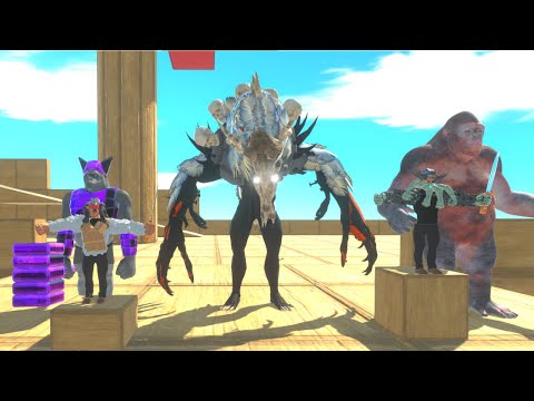 Primates + Fantasy + Jack Sparrow Defy Wendigo + Davy Jones - Animal Revolt Battle Simulator