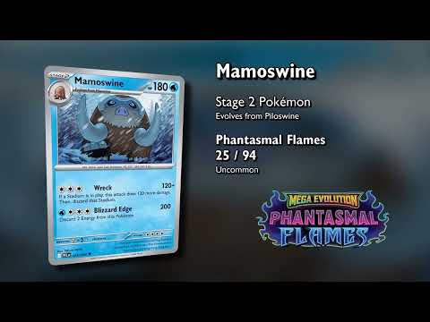 PFL 025 Mamoswine Pokémon   Phantasmal Flames   Takumi Wada   Cozy Cardboard Chronicle