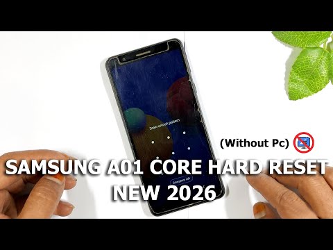 How to Samsung A01 Core Hard Reset 2026 New Method | Without Pc