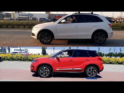 Audi Q5 vs Suzuki Vitara - REAL QUATTRO vs ALL GRIP SELECT - TORSEN vs EMCD - 4x4 test on rollers