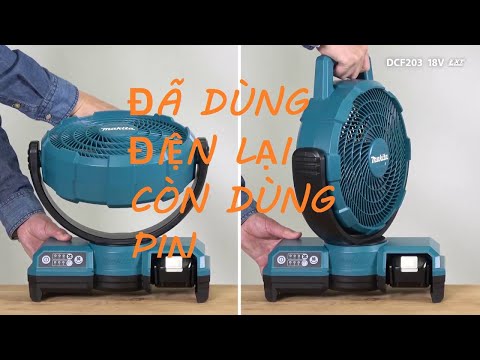 Makita DCF203Z Akumuliatorinis ventiliatorius 14,4/18V, Be akumuliatorių ir kroviklio! video