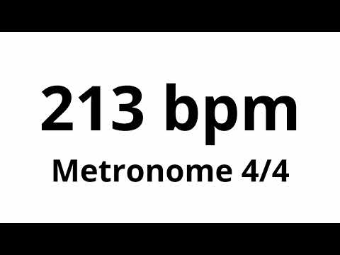 213 bpm tempo ' metronome ' 4/4