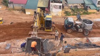 KOMASU and HOWO working | Construction & Machines