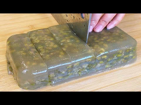 Cool Q‑Bouncy Green Bean (Mung Bean) Cake