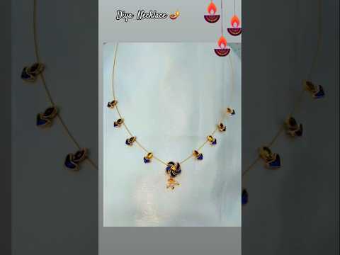 Festival  Glow Diya Designer Necklace 🪔🪄✨#shorts #viral #shortsfeed #fashion #trending