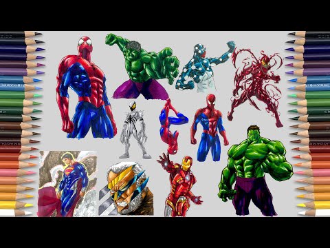 The Amazing SUPERHEROES Coloring Pages | Monthly Collection (February 2022) [NCS Release]