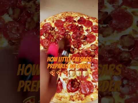 How Little Caesars Prepares An Order🍕🍕🍕🧀🧀