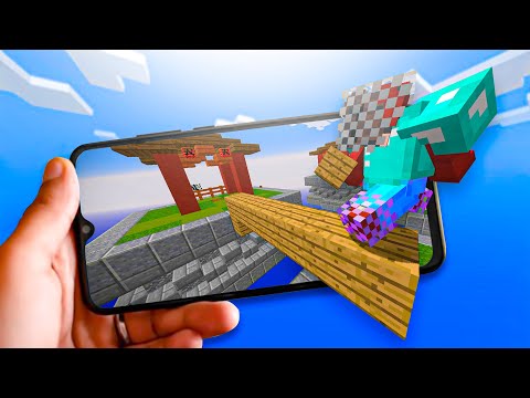 I TRY MINECRAFT for CELL PHONE in SKYWARS and I DON'T STOP WINNING!!  #1