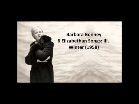 Barbara Bonney: The complete "6 Elizabethan songs" (Argento)