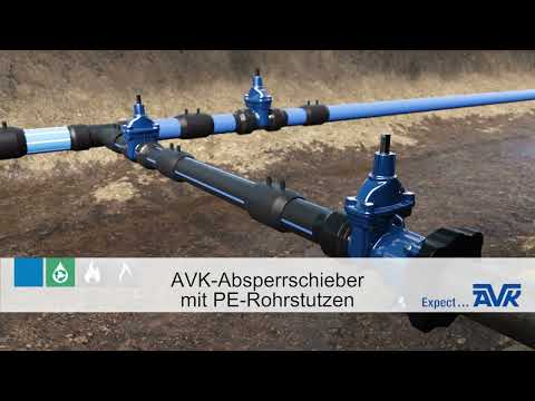 AVK Supa Maxi Absperrschieber mit PE-Rohrstutzen - Ein voll integriertes PE-Rohrsystem