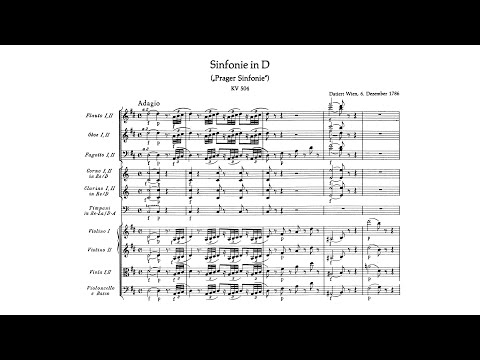 Mozart: Symphony No. 38 in D major, K. 504 "Prague" (with Score)
