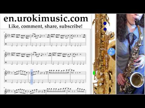 How to Play Saxophone (Tenor) Charlie Puth - Attention Tabs Part#2 um-i352