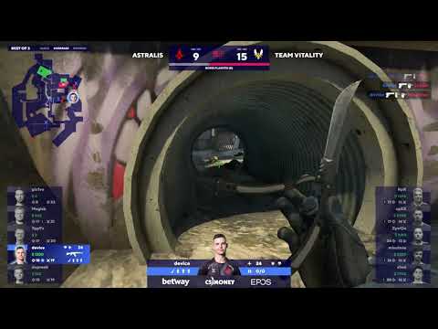 DEVICE 1v4 INSANE DEAGLE PLAY TO KEEP GAME ALIVE // Astralis vs Vitality BlastPremier
