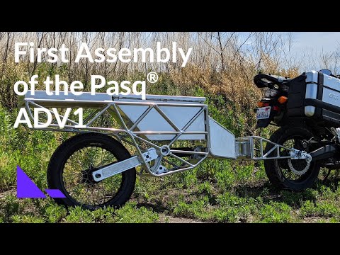 The First Full Assembly of The Pasq® ADV1 - Single-Wheel Adventure-Motorcycle Trailer