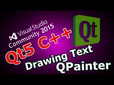 Qt5 C++ Drawing Text And Line (QPainter, QPen, QTextDocument)  In Qt  #24