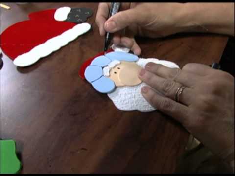 MULHER.COM 22/10/12 ROSEMARY ANSANTE - GUIRLANDA DE NATAL EM EVA