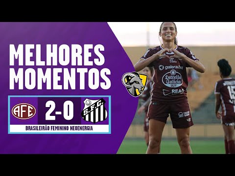 Gols e lances de Ferroviária-SP x Santos