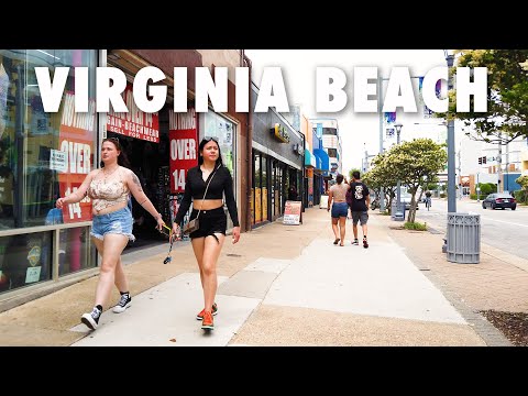 Virginia Beach Ocean Drive and Boardwalk Tour 4K
