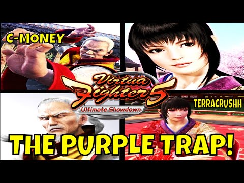 VF5US- THE PURPLE TRAP! (Virtua Fighter 5: Ultimate Showdown)- Lau Chan VS Aoi Matches, Gaming, FGC.